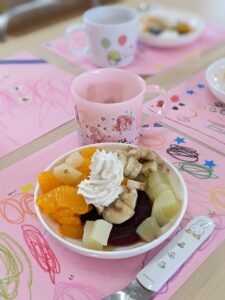保護中: フルーツパフェを作ったよ♪(つき組）
